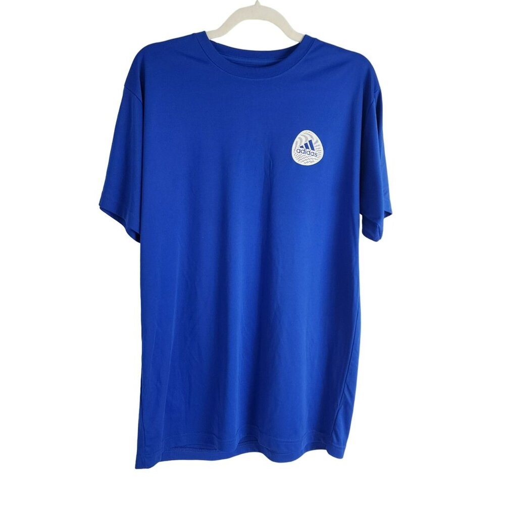 Adidas Mens Blue Climalite T-Shirt Size L